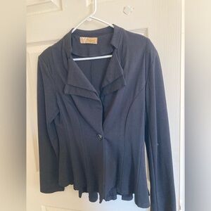 Hybrid Co. black peplum blazer